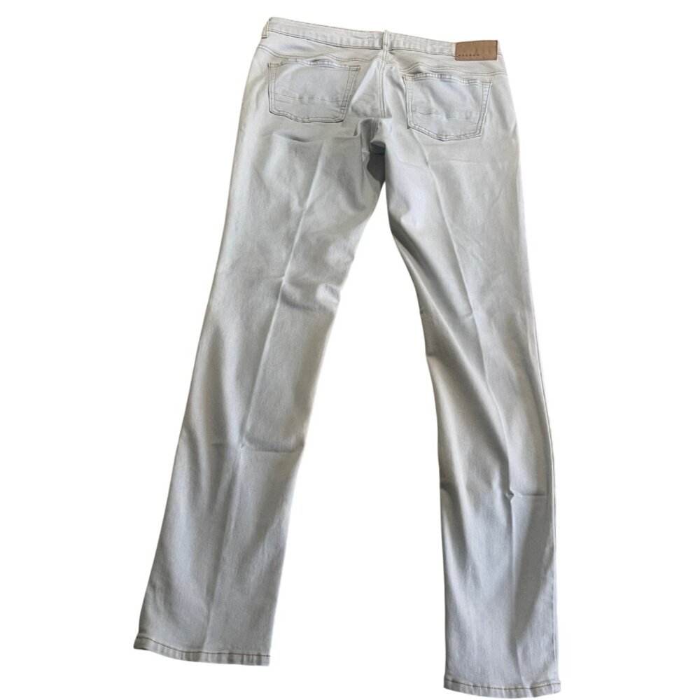 PACSUN Men's Light Indigo Wash Cotton Stretch Stacked Skinny Jeans 32Wx34L - Picture 2 of 6